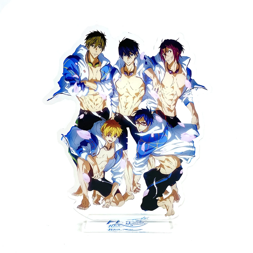 

Iwatobi Swim Club Rin Makoto Haruka Nagisa Rei acrylic stand figure model plate holder cake topper anime