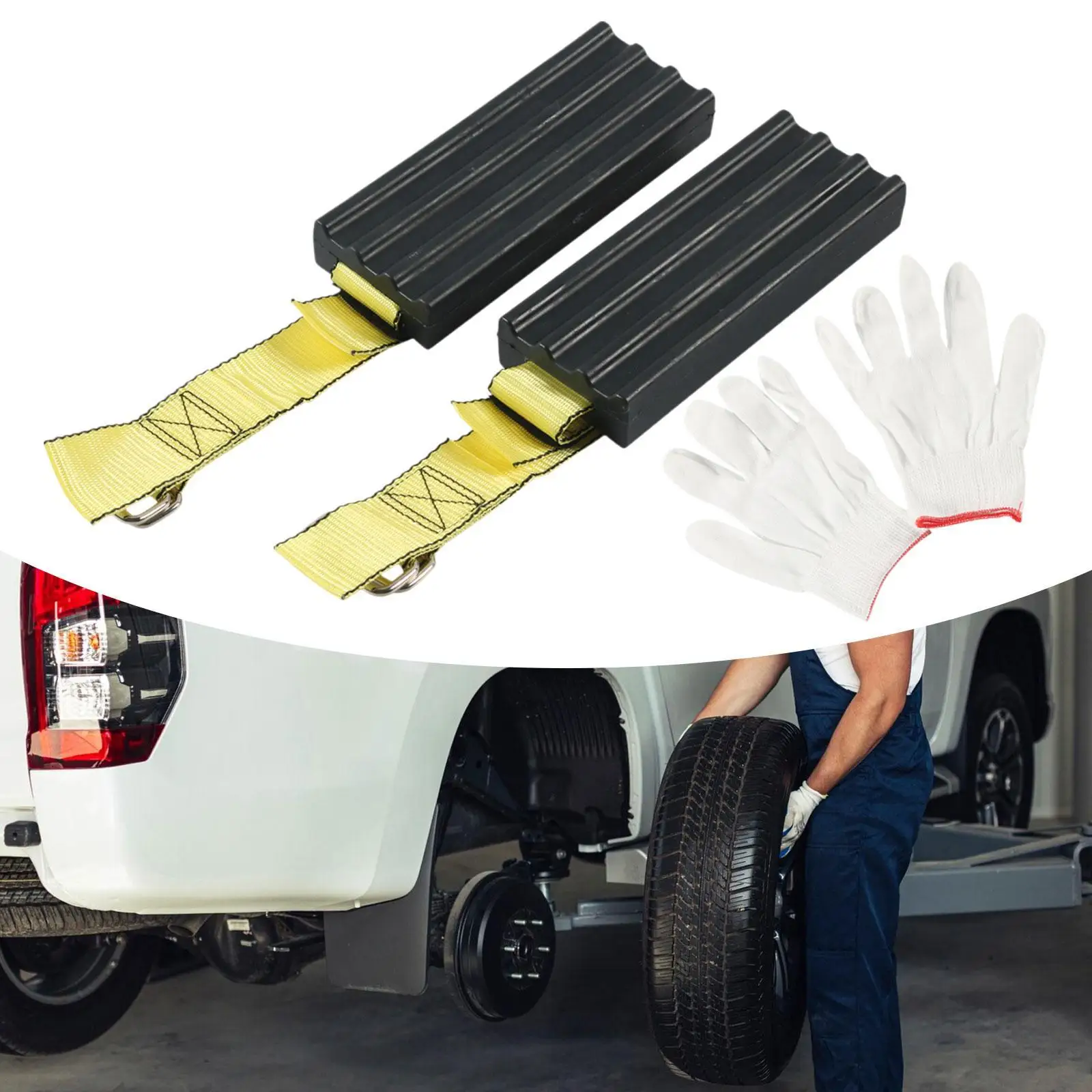1 Pair Trucks Anti Skid Emergency Tire Straps Sturdy Universal Accessories