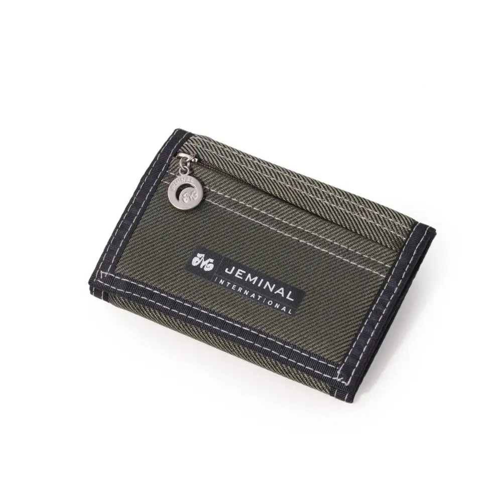 Compact Canvas Trifold Wallet - Versatile Men's Card & Cash Holder