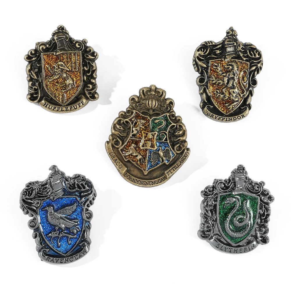 Badge de l'école harry Potter, 1 pièce, épingles à collier, accessoires de  Cosplay, pour enfants et adultes, jouet cadeau d'anniversaire - AliExpress