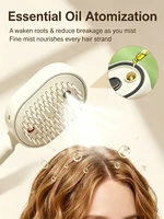 Electric Hair Brush for Anti-Frizz Detangling with Spray, Red Light Therapy & Retractable Teeth Scalp Massage,2026 Upgraded 3