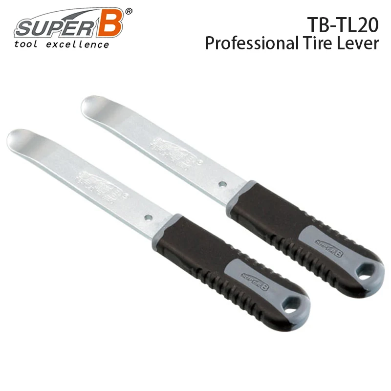 슈퍼 B TB-TL20 자전거 전문 타이어 레버, 스틸 타이어 레버 세트, 자전거..