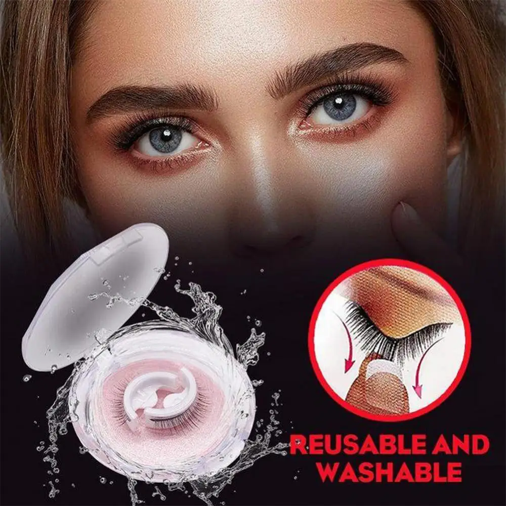 3pair Selfadhesive False Eyelashes Set Waterproof Lasting Naturally