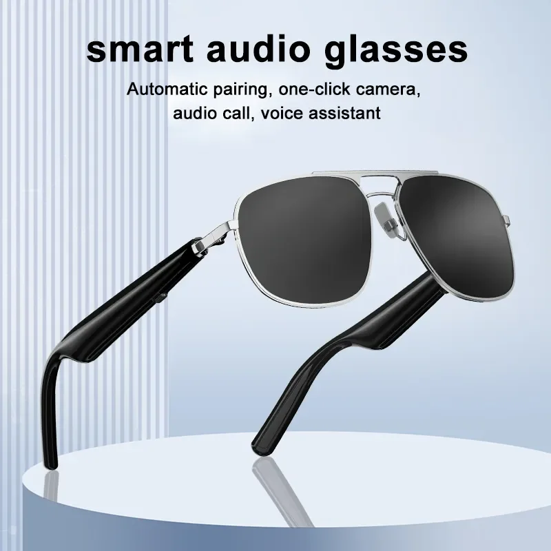 

Camera Control Audio Smart Glasses HD Bluetooth Call Voice Assistant Listen Music Earphone Smart Sports Polarized Sunglasses New