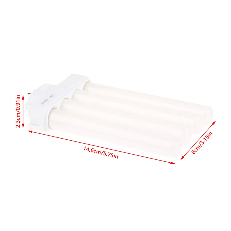 Description Picture 2 of item1Pc 27W AC220V-240V Four Pins Fluorescent Light Tube Square Needles Eye-Protection Light Tubes 6500K Energy Saving Lamp