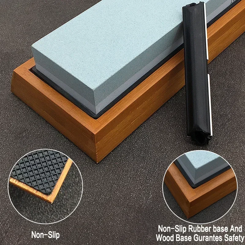 400 1000 3000 Grit Double-sided Sharpening Stone Base Angle