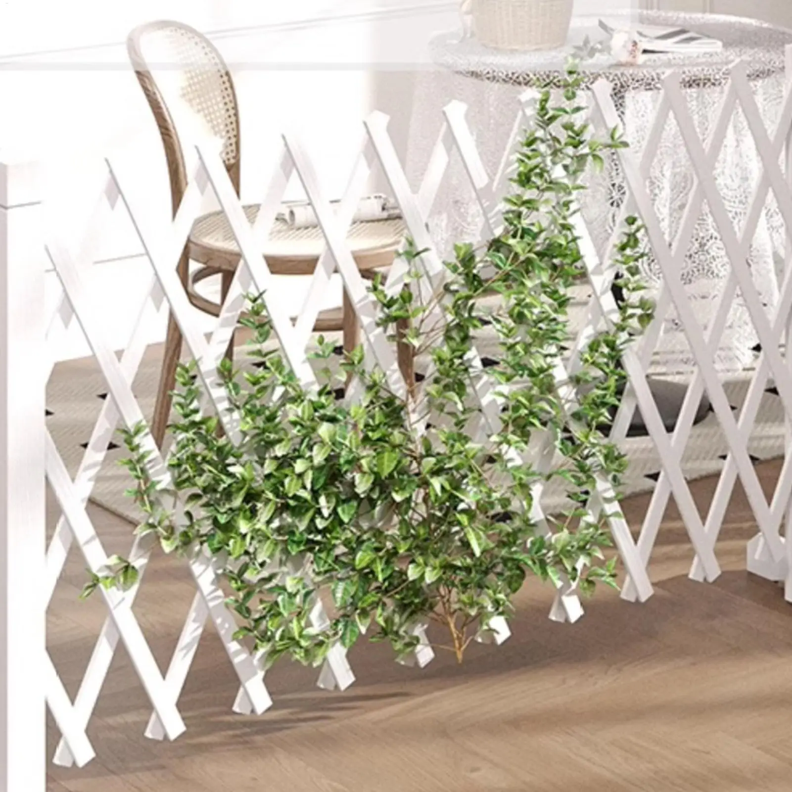 Retractable Pet Gate Wooden Animals Fence Anti-Climb Folding Safety Door Gate For Pets For Garage Bedroom Hallway Porch Living