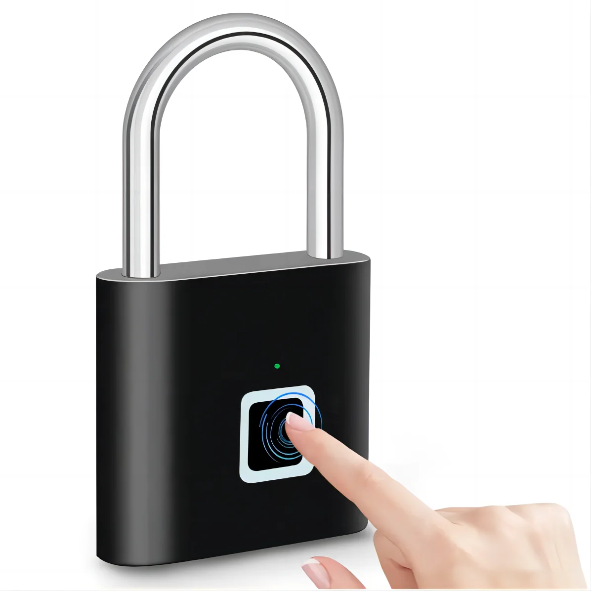 Fingerprint Padlock Fingerprint Door Lock Electronic Lock Smart Lock Smart Door Lock Fingerprint Lock Keyless Waterproof Anti-Theft Smart Lock Fingerprint Padlock Zinc Alloy Intelligent Safety Electronic DoorLock