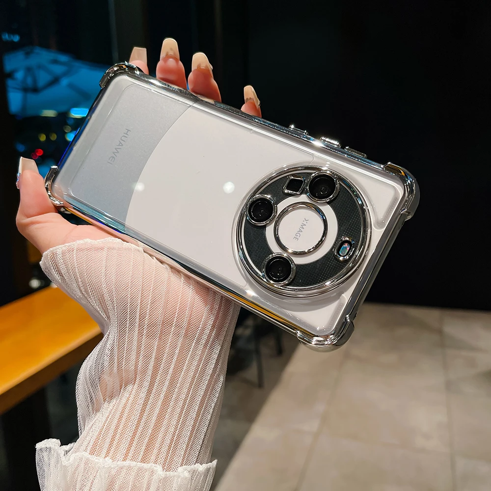 Shockproof Transparent Phone Case For Huawei Mate 60 Pro Plating_voghion.com