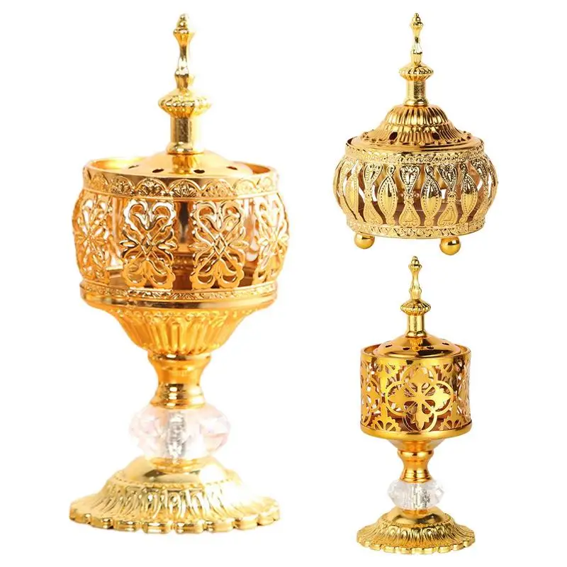 

Metal Incense Holder Portable Fashionable Arabic Decorative Aroma Incense Burner Buddha Home Decoration Ceramic Incense Burner