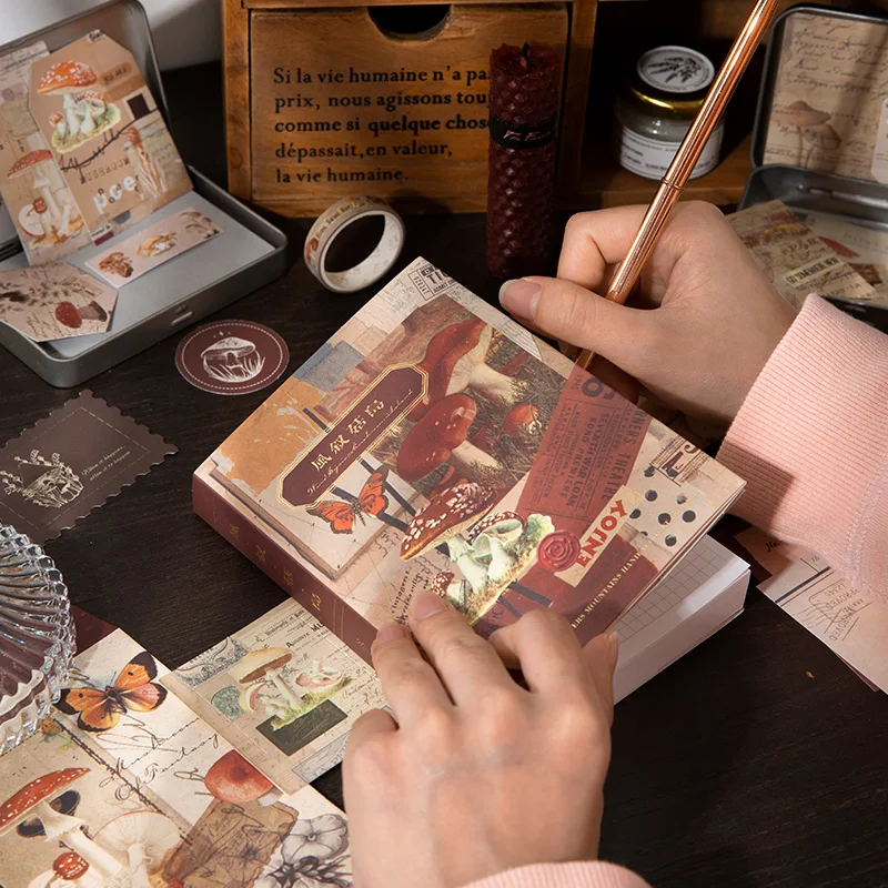 Decor Sticker Gift Box Set Waterproof PET DIY Scrapbooking Junk Journal Decoration Stationery Stickers 125pcs/Set