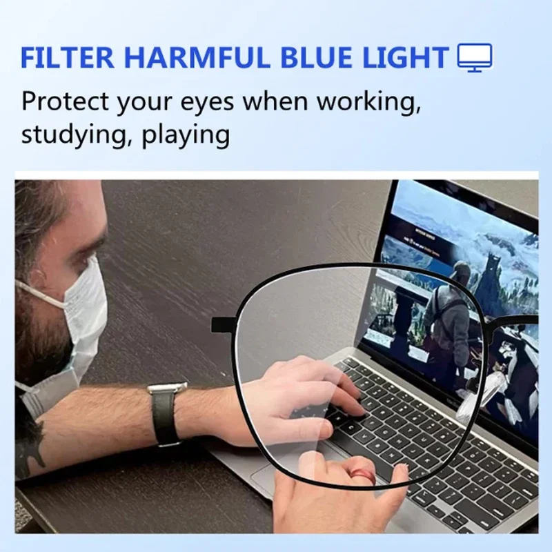Reading glasses Titanium Frame For Women and Men Anti Blue Light Presbyopia Eyewear Diopter +1.0 To +4.0