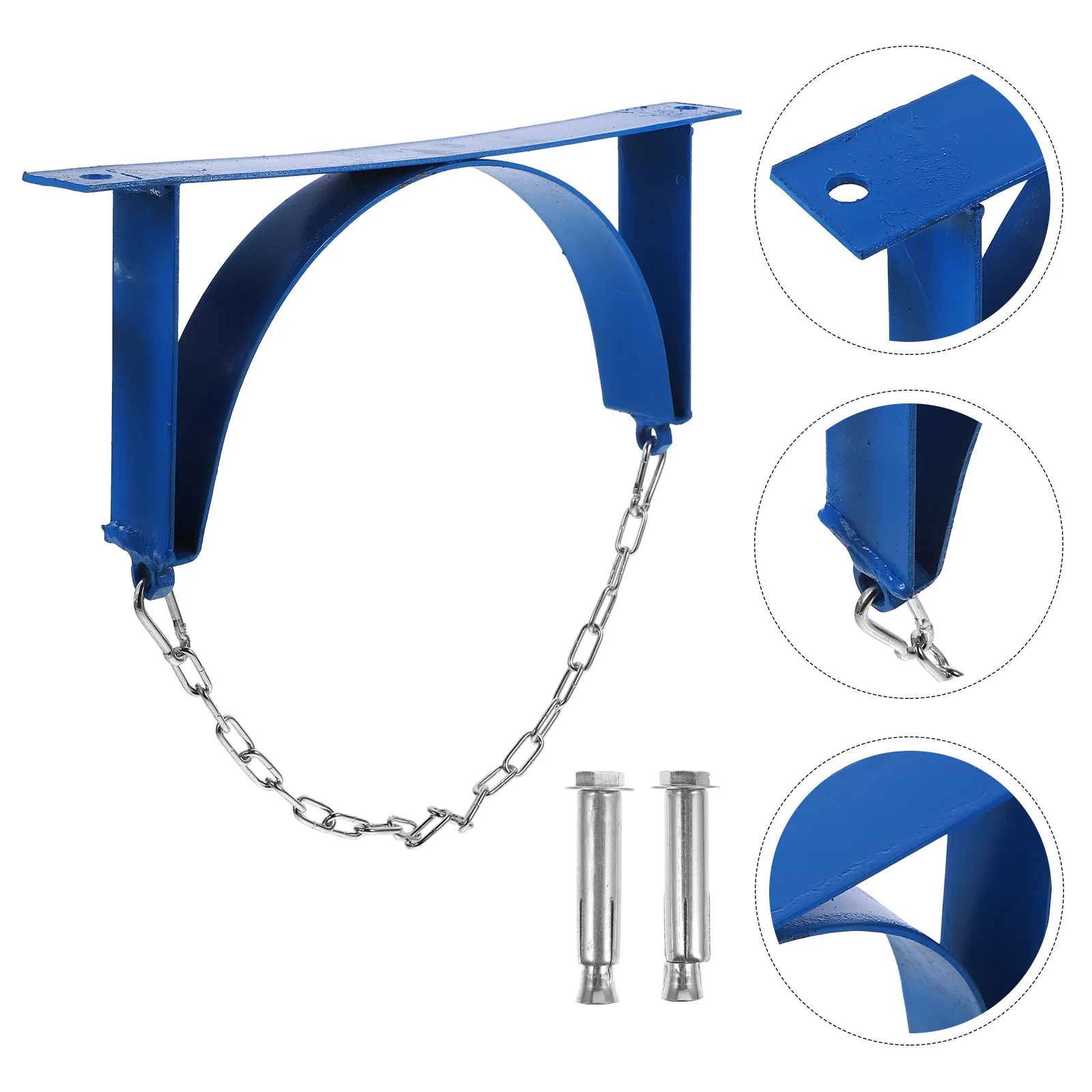 

Gas Bottle Fixing Bracket Cylinder with Safety Straps Mount Propane Tank Wall Holder Acetylene