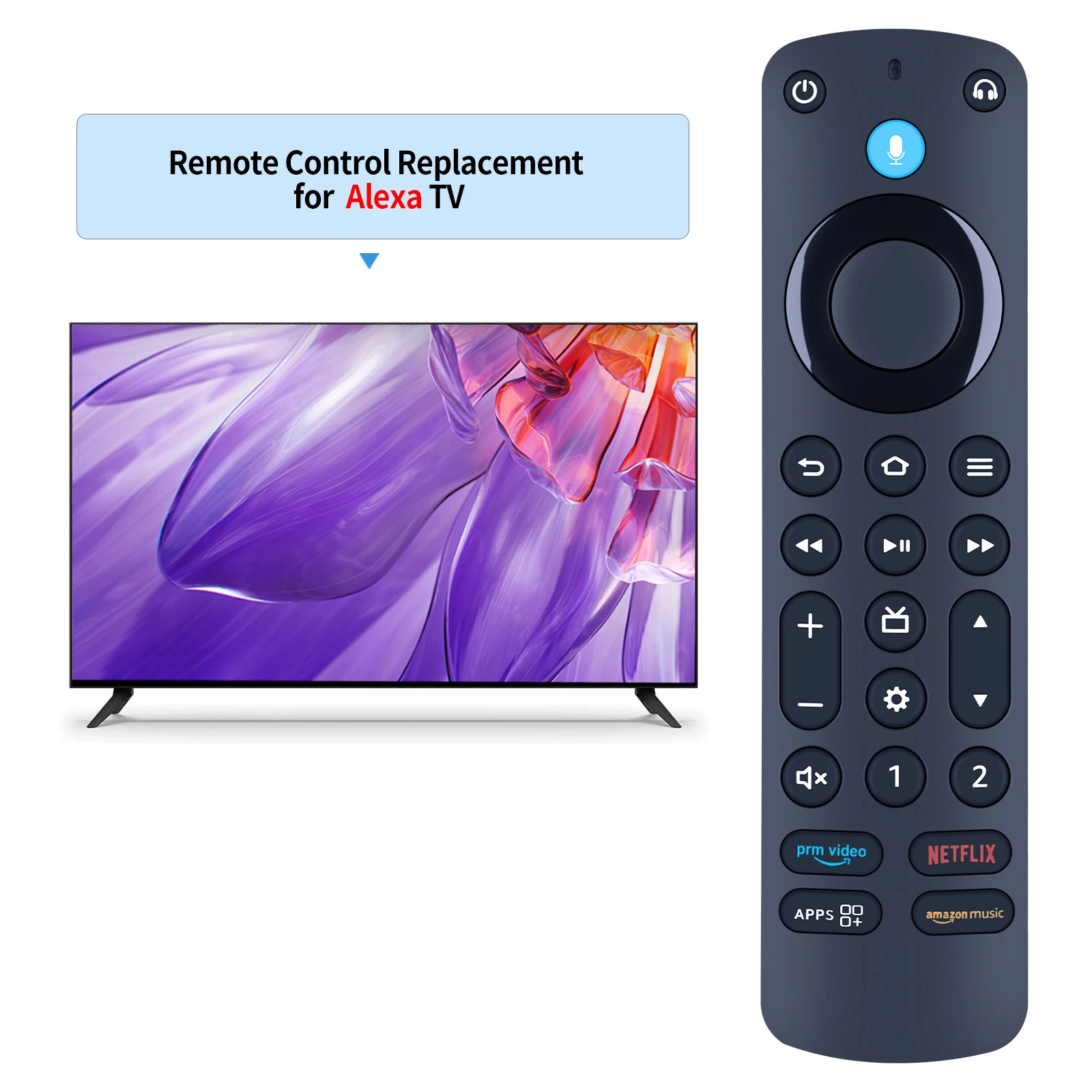 Amazon Fire TV Alexa Remote Pro용 새로운 음성 원격 제어(APP 포함) Amazon Music