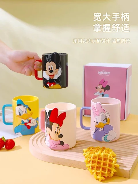 Taza de cerámica creativa de dibujos animados de Disney, Mickey y Friends,  Mickey Mouse, Pato Donald, taza de café, tazas de leche, vasos de agua,  500ML - AliExpress