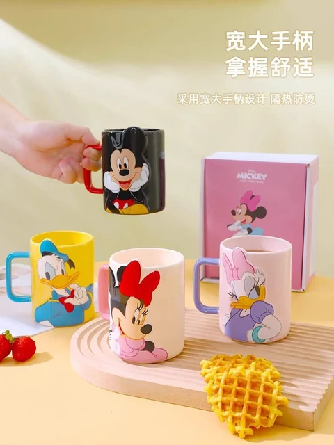 Anime Disney Mickey Mouse Donald Duck 500ML Cartoon Glass Measuring Cup  Clear Scale Show Mug Creative Bowl Breakfast Milk Cup - AliExpress