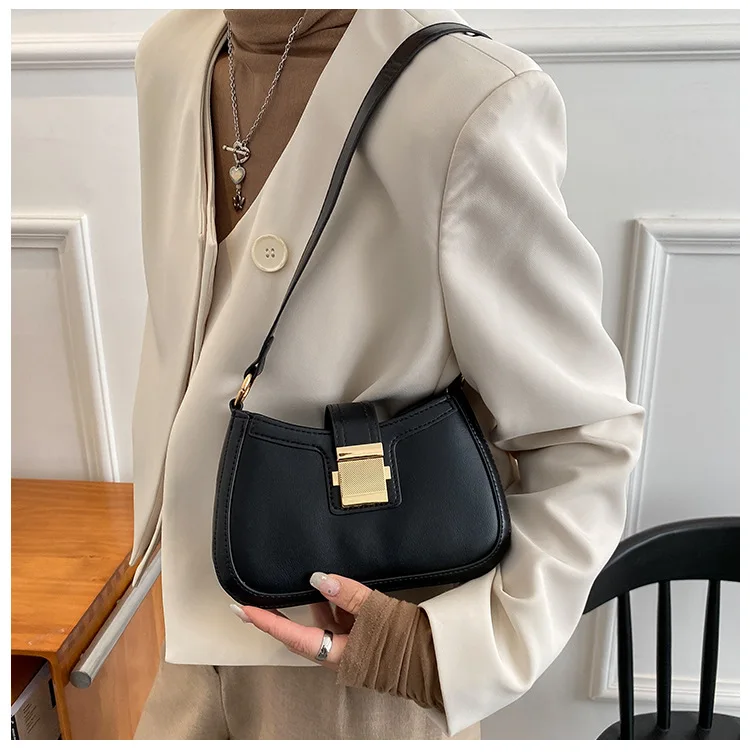 Vintage Style Ladies Shoulder Bag Lacquer Leather Handbag_voghion.com