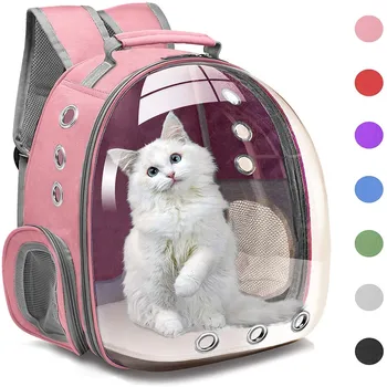 Astronaut Window Dog Cat Carrier Breathable Transparent Backpack Pet Travel Bag 1