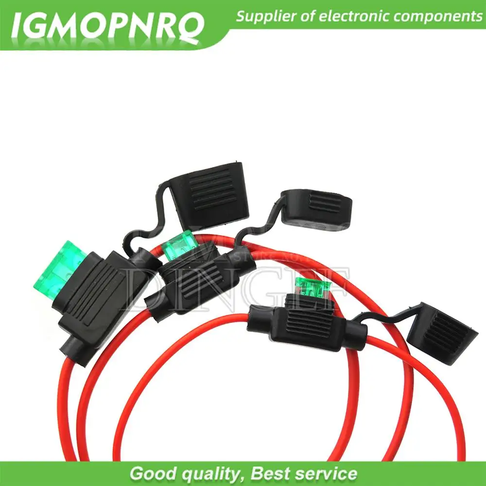 1Set Waterproof 32V Mini/Small/Medium Auto Fuse Holder 18/16/14/12/10AWG Car Blade Fuse 3A 5A 7.5A 10A 15A 20A