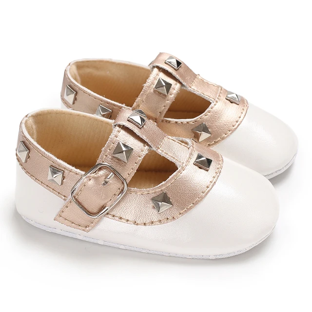 Newborn Toddler Shoes Baby Soft Soled Sandals Lace Soft Soled Shoes Beach Shoes Slippers Non Slip Sandals 0-18M First Walkers B188 white