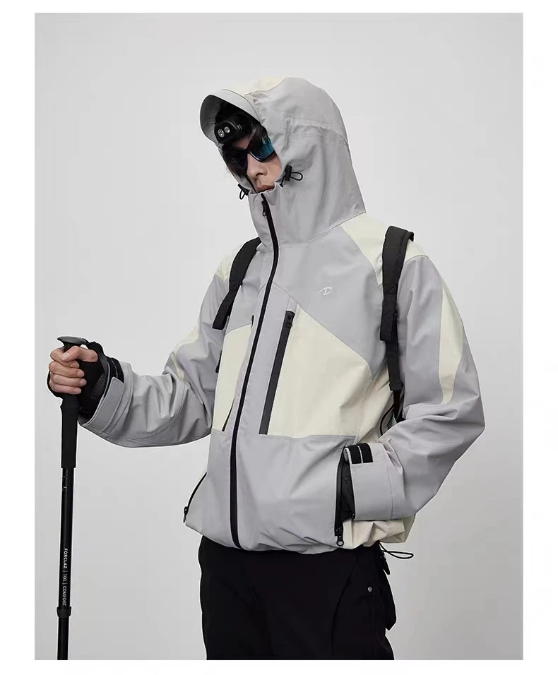 C   23aw sstaGray white assault jacket dwr coating multiple pockets carrying system techwear gorpcore aesthetic