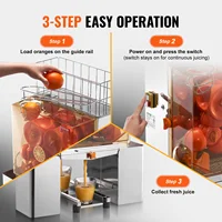SucceBuy Machine commerciale de presse-agrumes d'orange extracteur de jus automatique presse-orange en acier inoxydable avec boîte de filtre extractible ﻿ 6