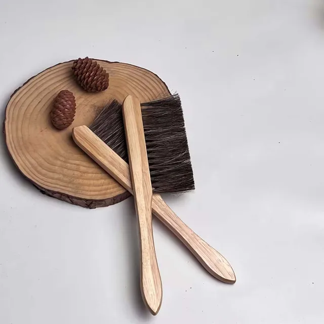 Új Méhészeti Berendezés Wasp Méhseprő Ló Farok Kefe Fa Kiváló Minőségű Mézes Söpörés Méhész Eszközök - Image 5