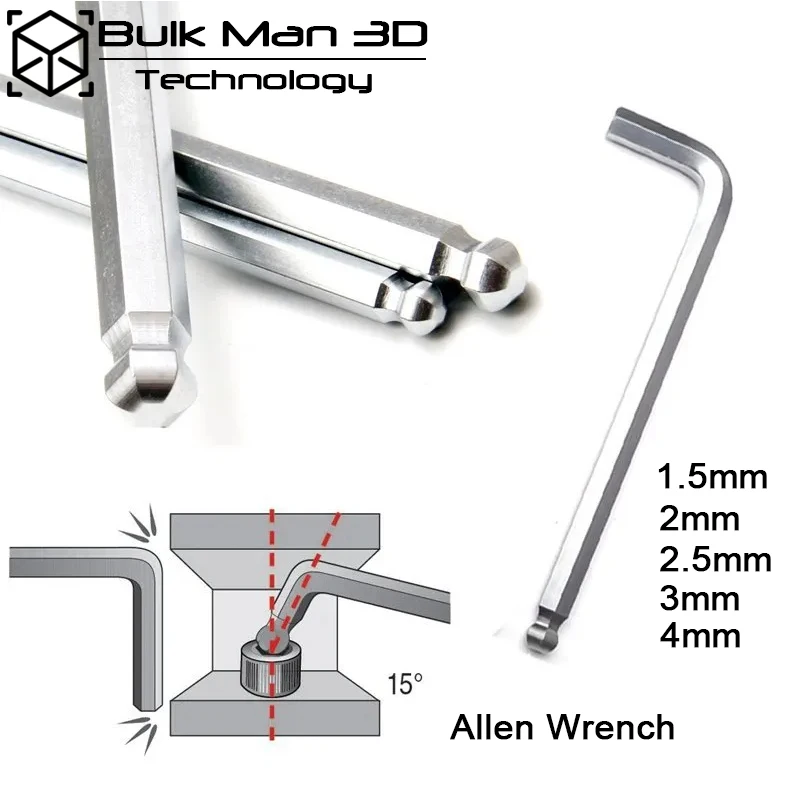 Hex Key 5mm Allen Wrench, Allen Key Ball 2.5mm