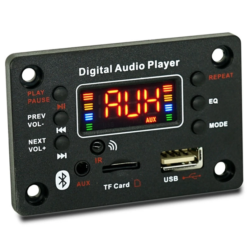 블루투스 모듈 자동차 오디오 Mp3 디코더, 전력 증폭기 보드, 외부 마이크 기능, 1 개