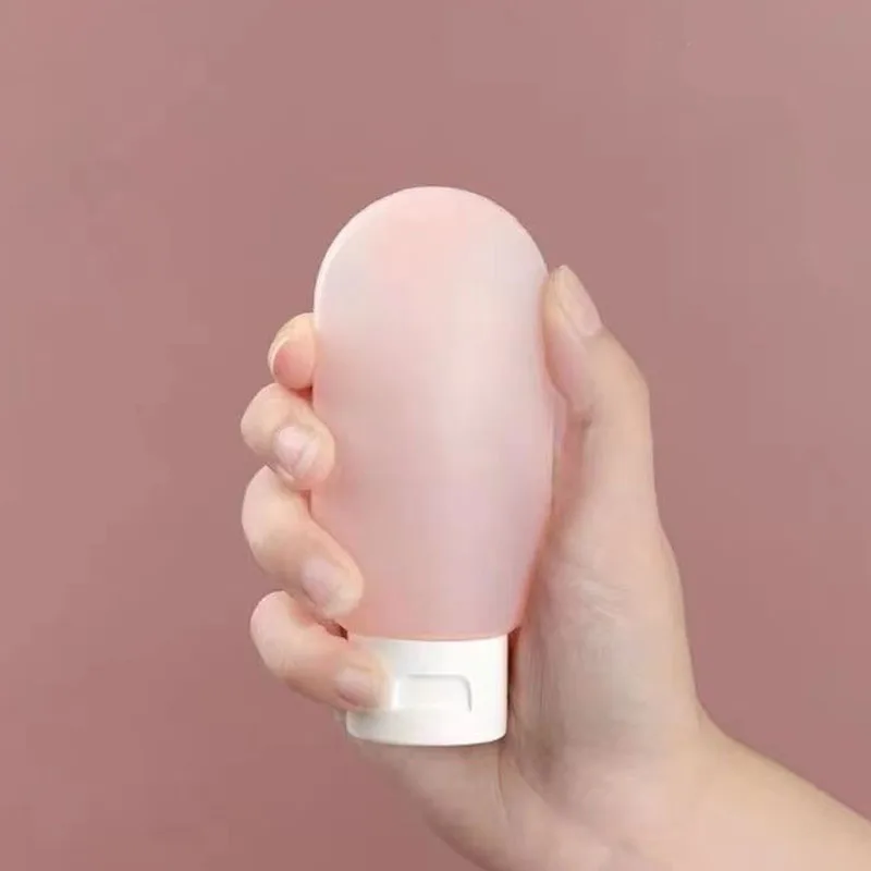 

Travel Botttle Set 60ml Refillable Bottle Soft Silicone Lotion Shampoo Container Squeeze Tube Empty Bottle Wholesale 4Pcs/Set