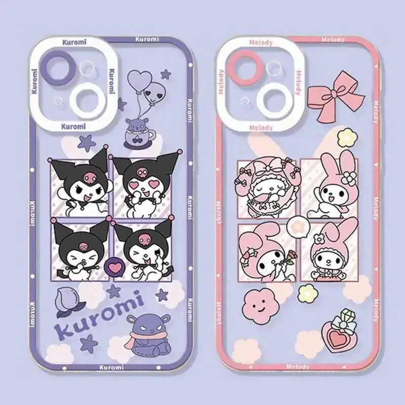 【iPhone16ProMax】 My Melody & Kuromi Case Sanrio Iphone 16 15 14 My Melody Kuromi 13 12 11 Pro ProMax