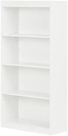 

4-Shelf Bookcase, Pure White