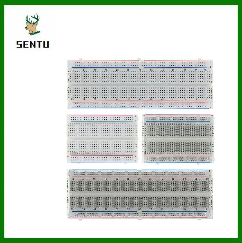 

400/830 Points Breadboard 830 points Breadboard MB-102 Solderless PCB test Board 400 Hole Breadboard MB102 Test Develop DIY