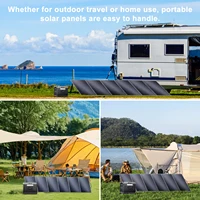 Panneau solaire pliable SOLARPLAY 400W, module solaire haute efficacité, chargeur solaire avec sortie solaire pour camping-car, hors réseau, bateau, maison, camping 7