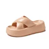 Pallene Women Sandals Soft Sole Cloud Slides Home Slippers Thick Bottom EVA Shoes Female Beach Flip Flops Non-Slip Cross Sandals 5