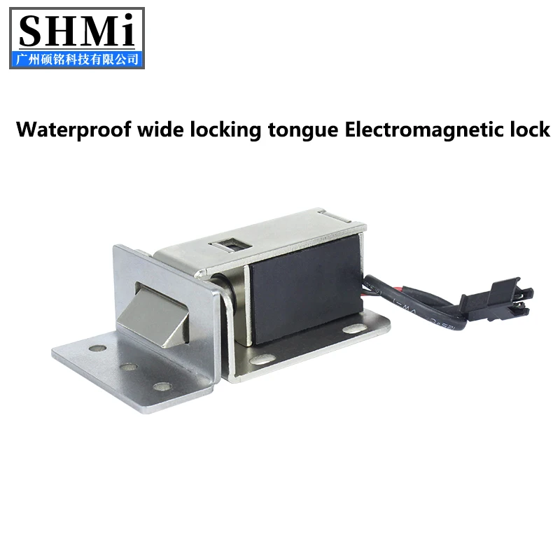 SM03 waterproof wide tongue Electromagnetic lock, DC12V electric control lock, resistant to 150KG radial tension, factory direct