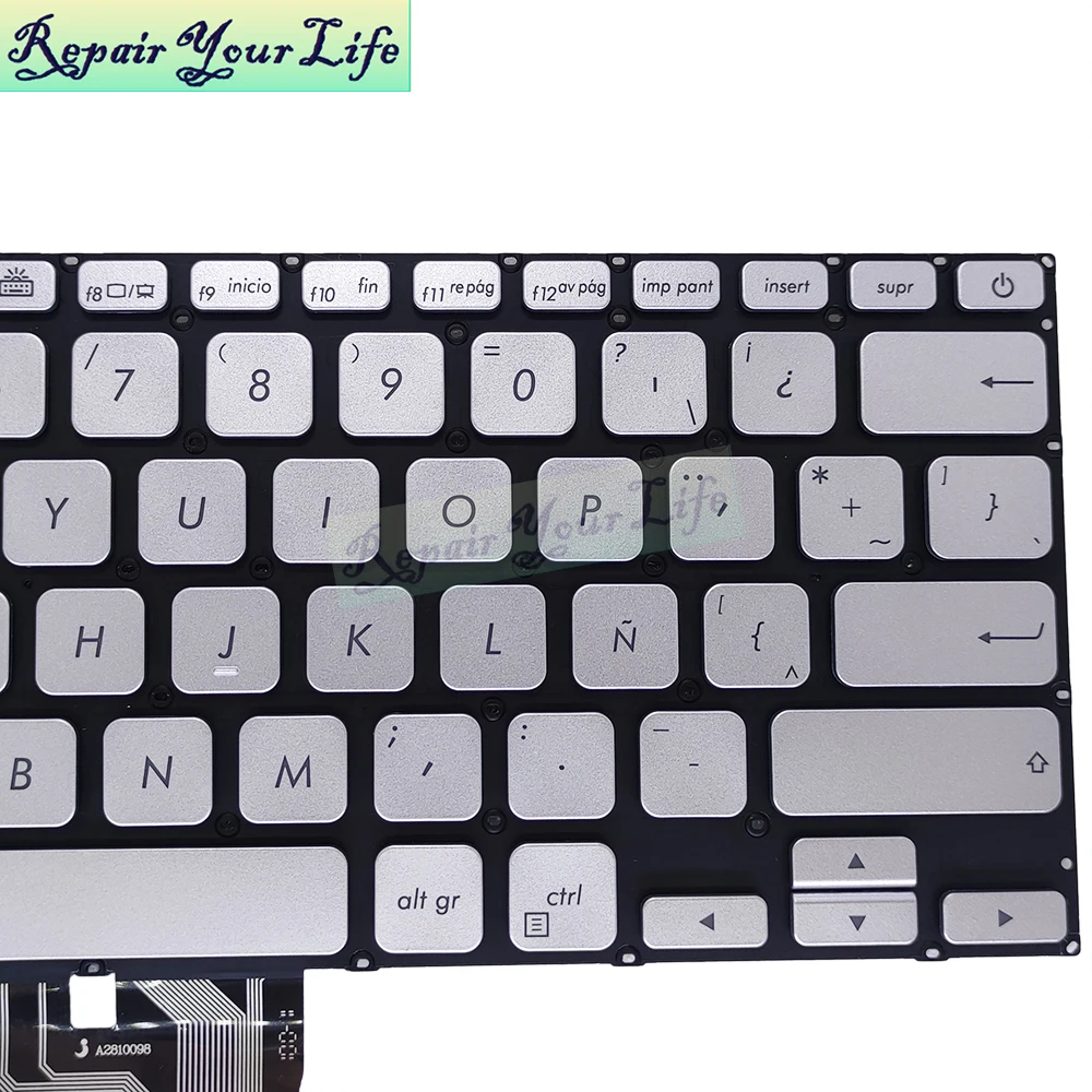 Teclado Retroiluminado Espanhol la Latin Asus Vivobook A412 X412 F412 X412d X412j X412ua ub X412fa X412da dk 2613la00 7t3la21 - Imagem 2