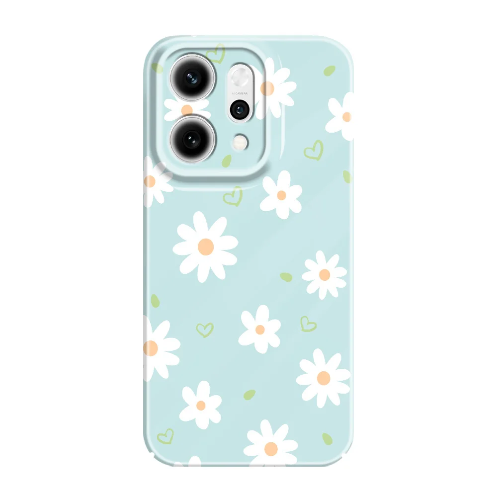 Tender Daisy Design Hard Phone Case with Film Cover