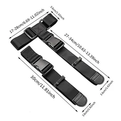 Enhanced Black Durable Nylon Cargo Tie-Down Strap with Cam Buckle - Ideal for Travel and Outdoor Adventures (1PC)