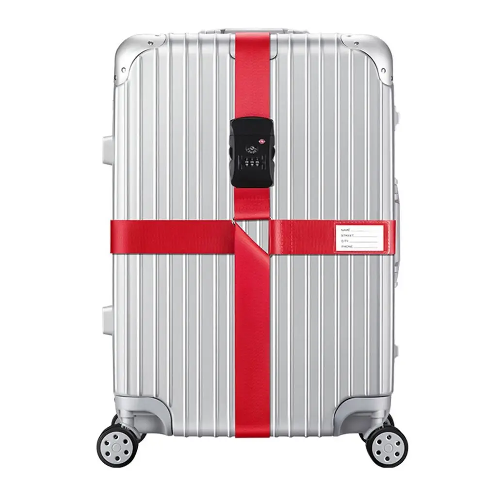 2 Cinghie Per Valigia Con Lucchetto - Tracolla Regolabile 5x200 Cm Arcobaleno - Foto 2