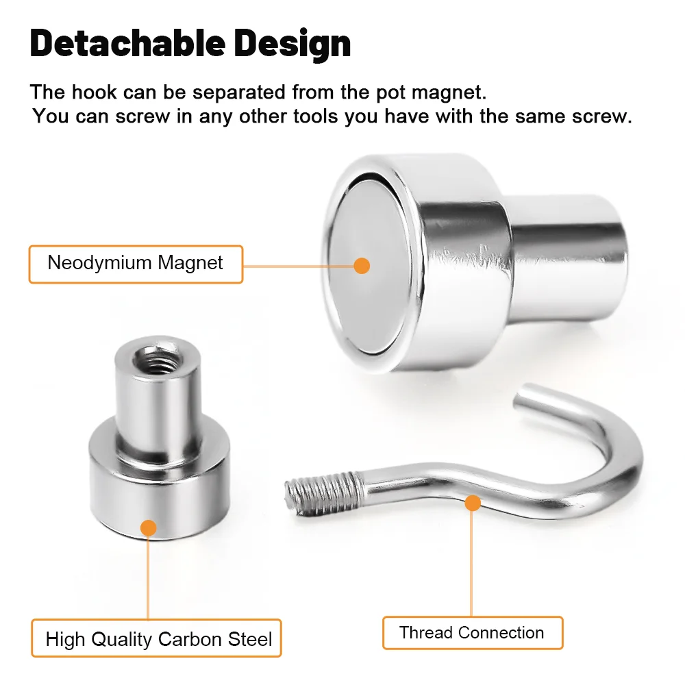 Screw-In Hooks for BT and BTN Hook Magnets