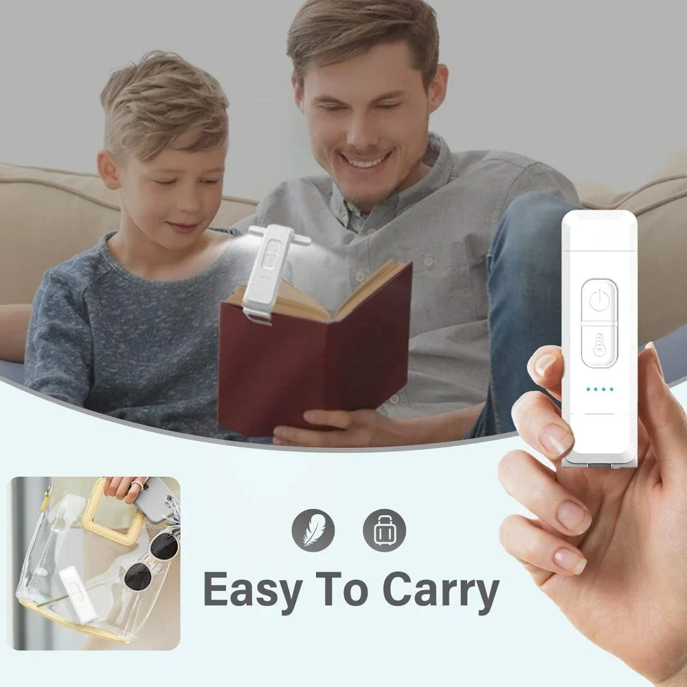 Lampe de lecture aste par USB pour la lecture de nuit dans le lit, lampe LED portable à clipser, signet, lecture dans le lit