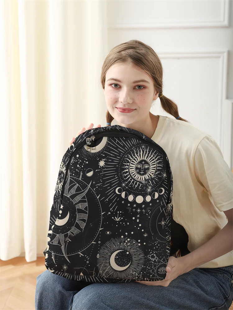 New Women's and Men's High Capacity College Backpack Trend Women's Laptop School Bag Cute Girl Travel Bag Cool