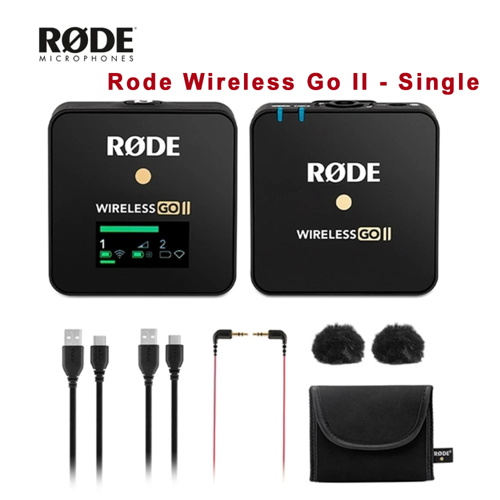 Rode Wireless Go II Single Wireless Microphone System Lavalier Clip On Dual  Channel Mic for Camera Smartphone Video Recording| | - AliExpress