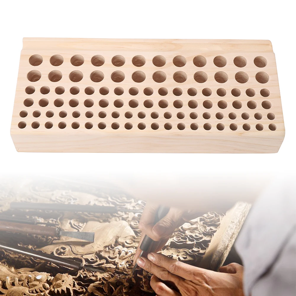 Storage Box 98 Hole Leather Carving Tool Holder Leather Working Tools