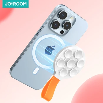 Joyroom Suction Cup Magnetic Phone Mount Colorful Mirror Shower Silicone Suction Phone Case Grip Stand Holder For iPhone 15 14
