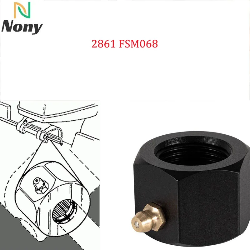 

Nony 1PCS Marine Accessories Steering Tube Cable Grease Nut for OMC 2861 FSM068 - Black