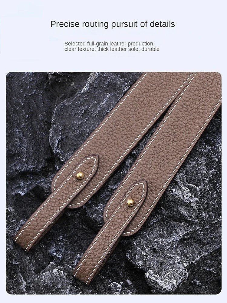 Custom Lindy Bag Evelyn Bag Shoulder Strap Bag Strap Vegetable Tanned Cowhide Togo Lychee Pattern Diagonal Shoulder Bag Strap