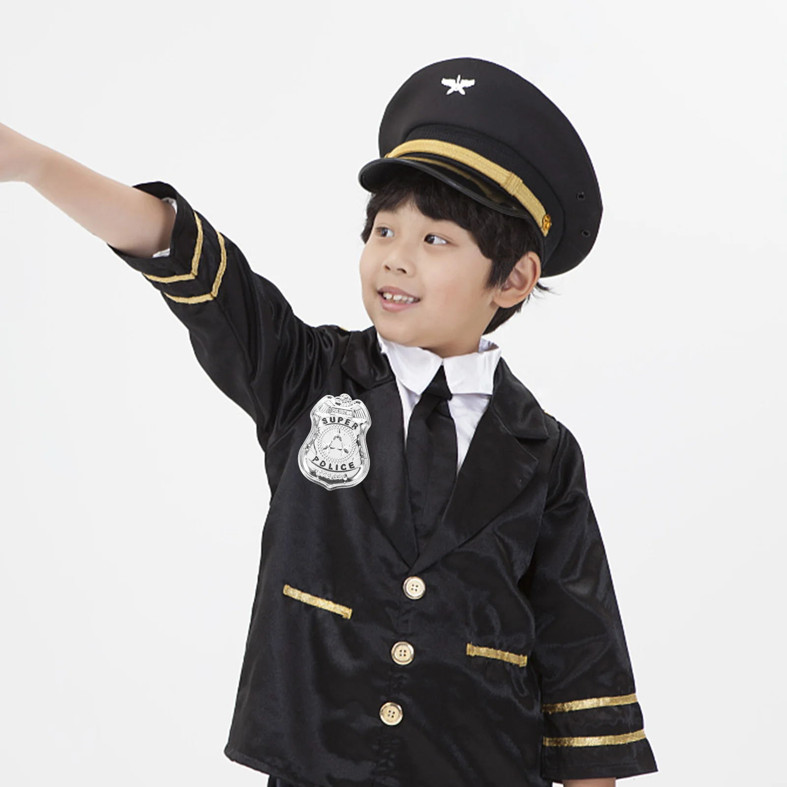

Halloween Cosplay Badge Pin Cosplay Police Badge Pin Lifelike Police Badge Brooch Cosplay Prop
