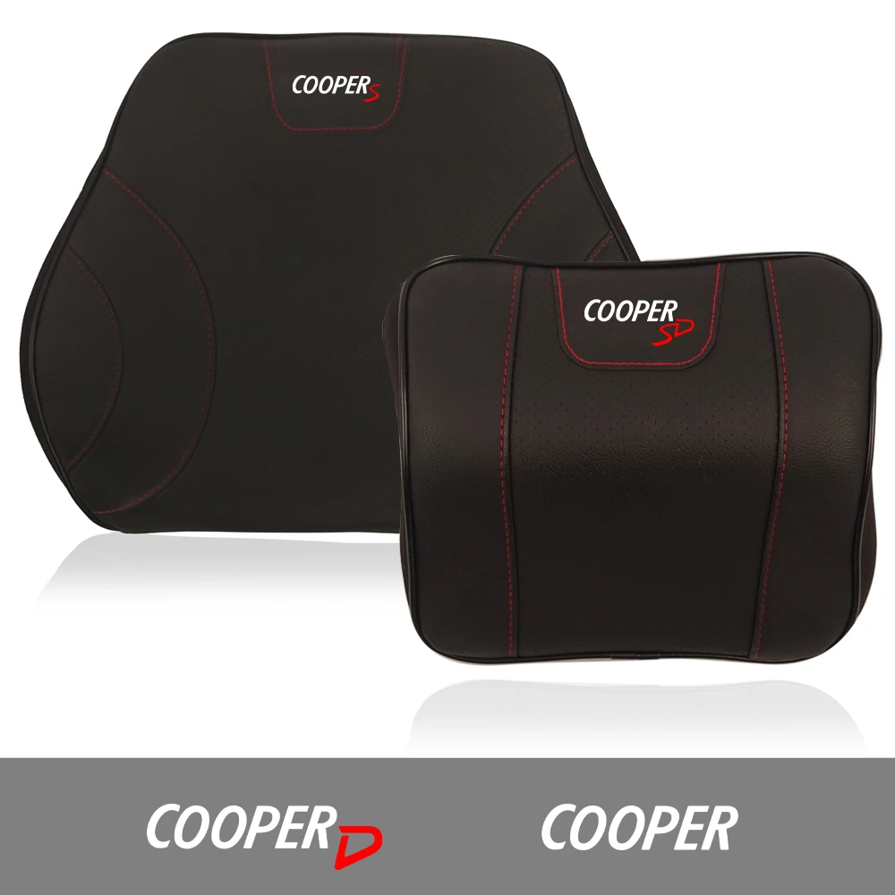 Cuscino Per Il Collo Del Poggiatesta Del Seggiolino Auto In Morbida Memoria In Vera Pelle Cuscino Confortevole Per Mini Cooper S Copper Sd Copper D Co